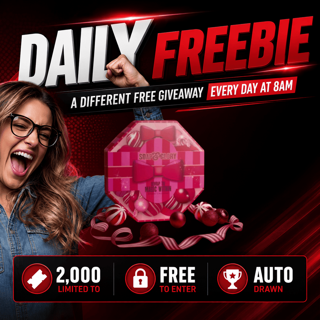 🎁 DAILY FREEBIE – Soap & Glory Unwrap The Magic Within 24-Piece Advent Calendar🎁